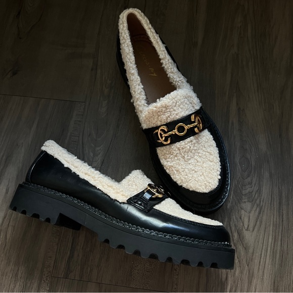 Circus by Sam Edelman Women's Deana Lug Sole fur Loafer - Picture 1 of 9